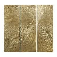 Madison Park Signature Sunburst Hand Painted Décor 3-pc. Wall Art Set