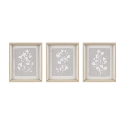 Madison Park Fair Florets 3-pc. Framed Wall Art Set