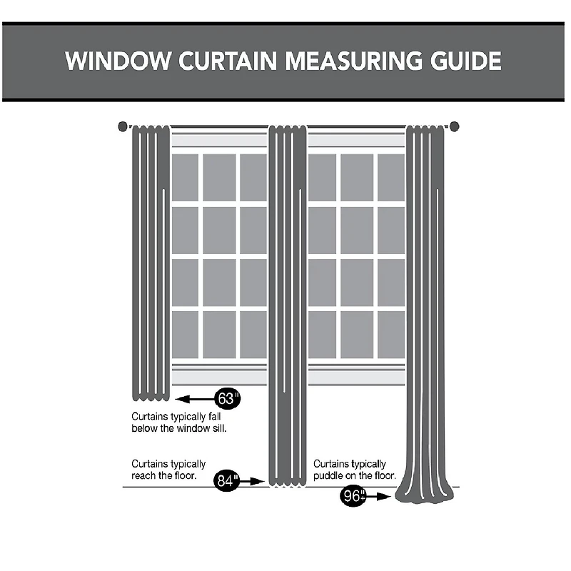 Sweet Home Collection Chic Voile Vertical Ruffled Rod Pocket Sheer Single Curtain Panel