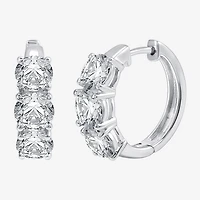 (H-I / Si2-I1) Womens 5 CT. T.W. Lab Grown White Diamond 14K Gold 18.9mm Hoop Earrings