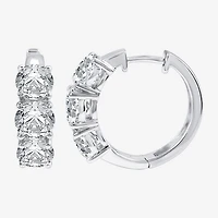 (H-I / Si2-I1) Womens 5 CT. T.W. Lab Grown White Diamond 14K Gold 18.9mm Hoop Earrings