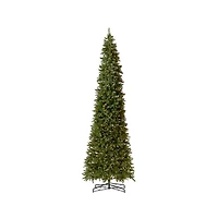 Nearly Natural Faux Slim 12 Foot Pre-Lit Pine Christmas Tree