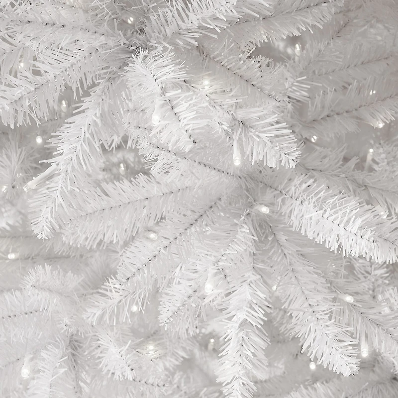 Nearly Natural Slim Faux 12 Foot Pre-Lit Fir Christmas Tree