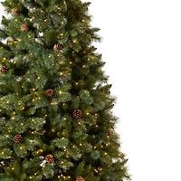 Nearly Natural Faux Foot Pre-Lit Pine Christmas Tree