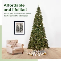 Nearly Natural Faux Foot Pre-Lit Pine Christmas Tree