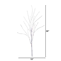 Nearly Natural 2.5' Faux Birch 2-pc. Decorative Branch
