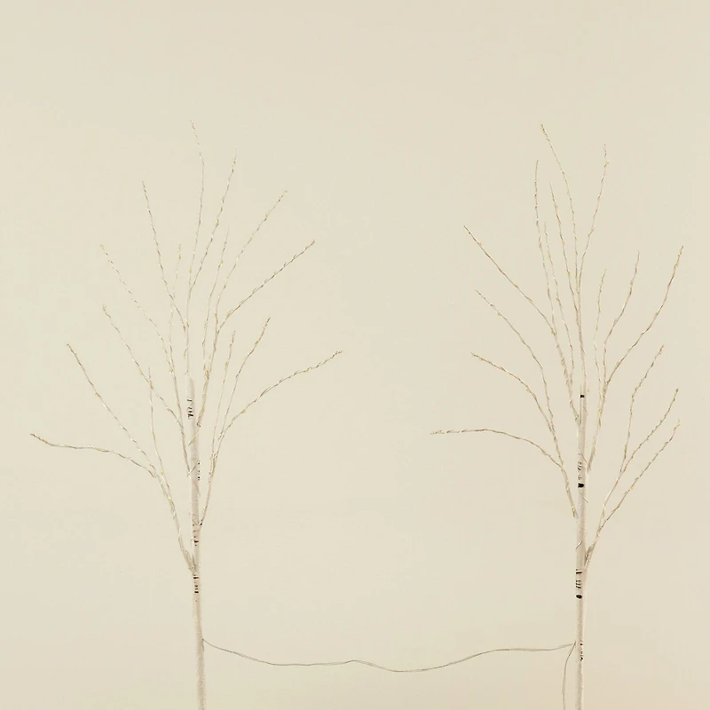Nearly Natural 2.5' Faux Birch 2-pc. Decorative Branch