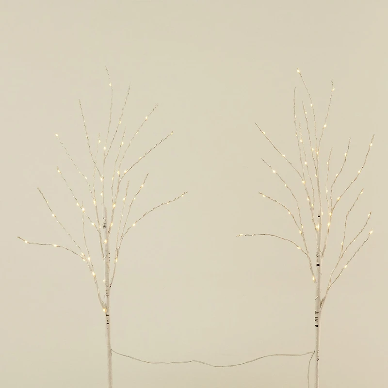 Nearly Natural 2.5' Faux Birch 2-pc. Decorative Branch