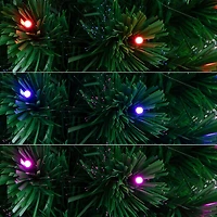 Nearly Natural Fiber Optic Faux 6 Foot Pre-Lit Pine Christmas Tree