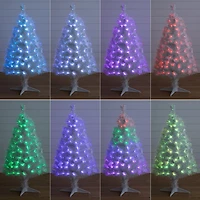 Nearly Natural Fiber Optic Faux 4 Foot Pre-Lit Pine Christmas Tree