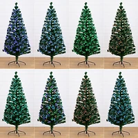 Nearly Natural Fiber Optic Faux 6 Foot Pre-Lit Pine Christmas Tree