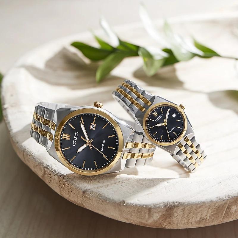 Citizen Corso Womens Two Tone Stainless Steel Bracelet Watch Ew2299-50e