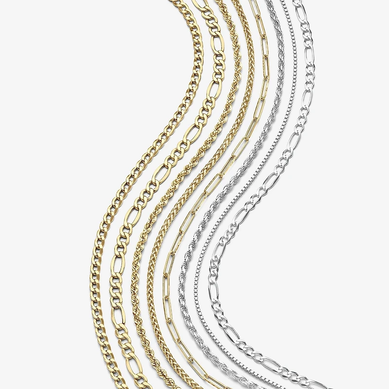 Made in Italy Mens Sterling Silver 20 Inch Figaro Chain Necklace