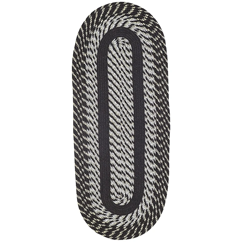Better Trends Newport Braid Oval Runner Rug