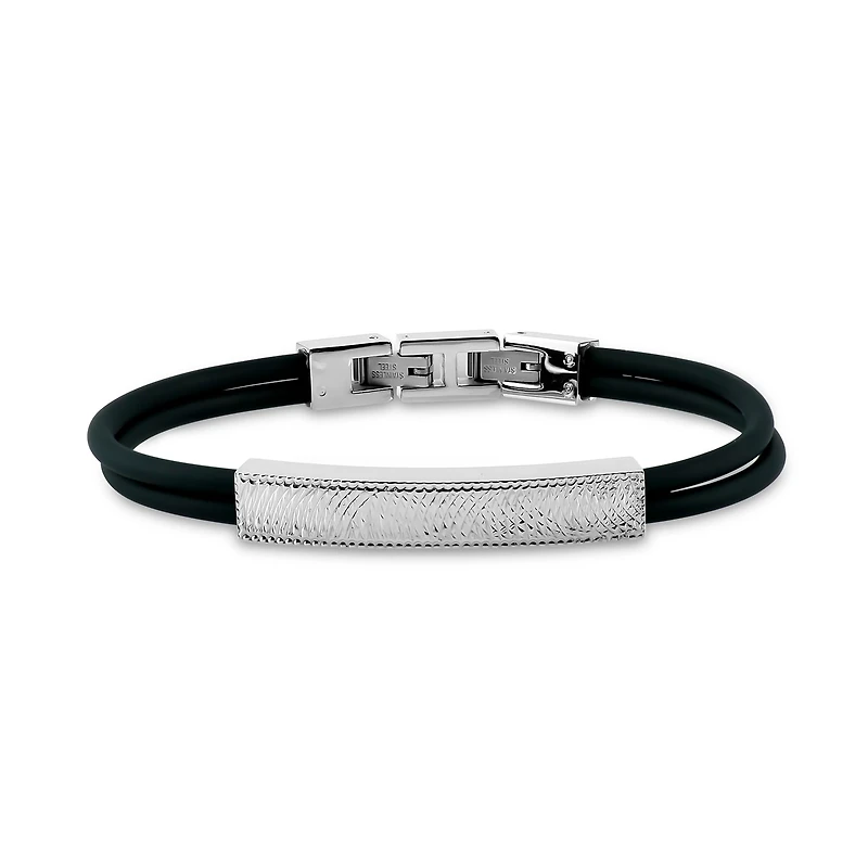 Mens Stainless Steel 8 1/2 Inch Id Bracelet
