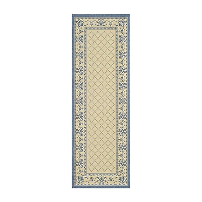 Safavieh Courtyard Collection Alden Oriental Indoor/Outdoor Runner Rug