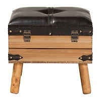 Amena Living Room Collection Upholstered Ottoman