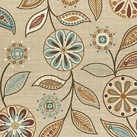 Maples Modern Floral Collection Washable Skid Resistant Indoor Rectangular Accent Rug