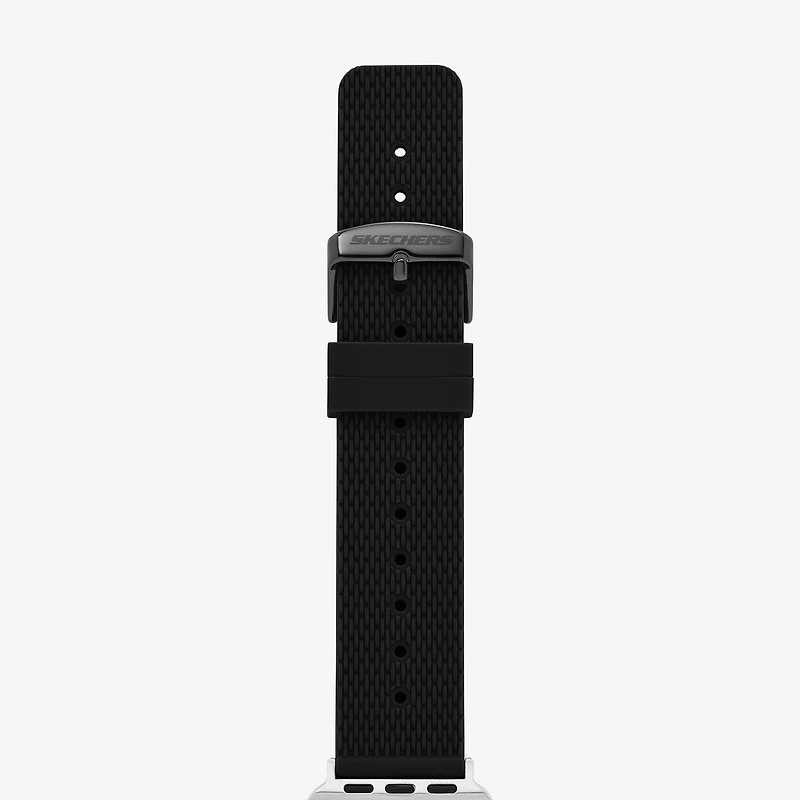 Skechers Apple Watch Compatible Mens Black Watch Band Srs1000