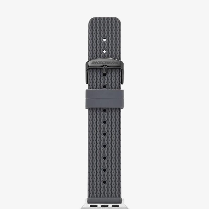 Skechers Apple Watch Compatible Mens Gray Watch Band Srs1001