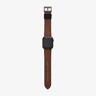 Skechers Apple Watch Compatible Mens Brown Watch Band Srs1002