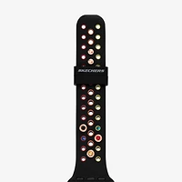 Skechers Apple Watch Compatible Unisex Adult Black Watch Band Srs6000