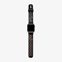 Skechers Apple Watch Compatible Unisex Adult Black Watch Band Srs6000