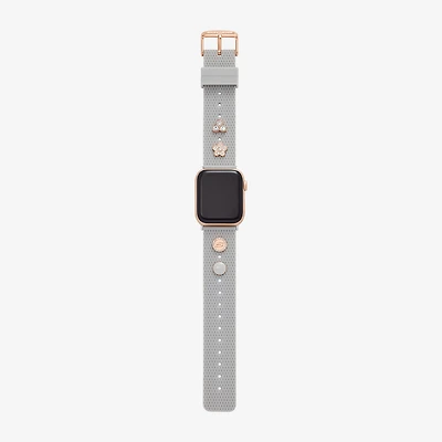 Skechers Apple Watch Compatible Unisex Adult Gray Watch Band Srs6004