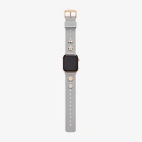 Skechers Apple Watch Compatible Unisex Adult Gray Watch Band Srs6004