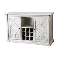 2 Door Server with Wine Racks
