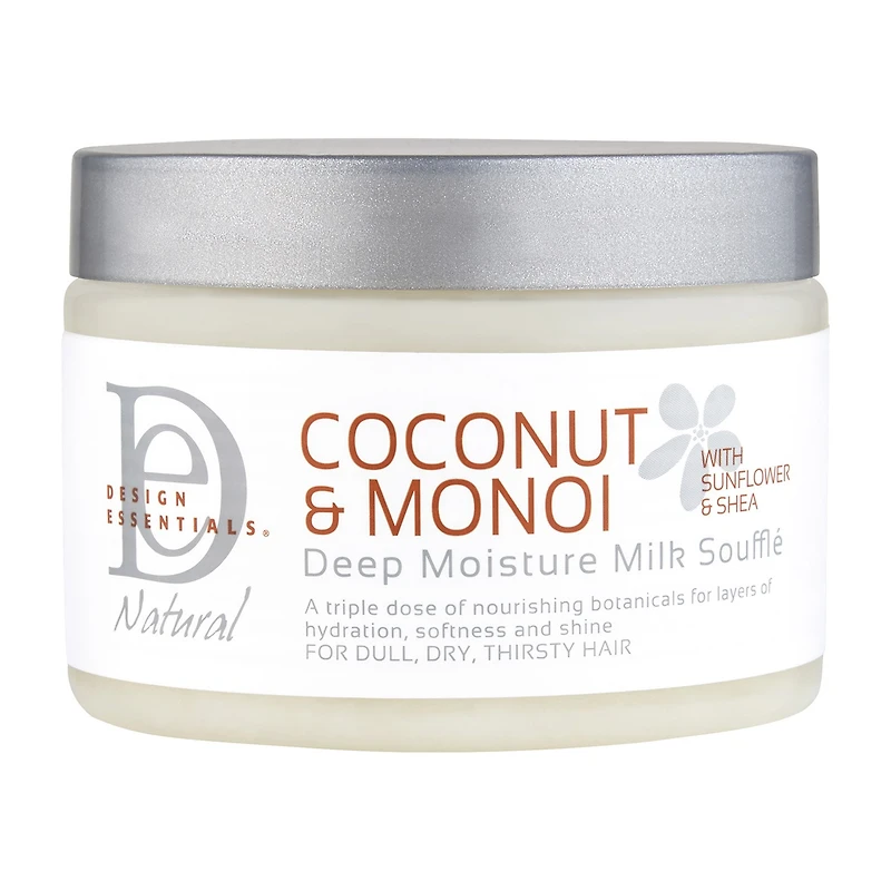 Design Essentials Coconut & Monoi Deep Moisture Milk Soufflé Hair Cream 12 oz.