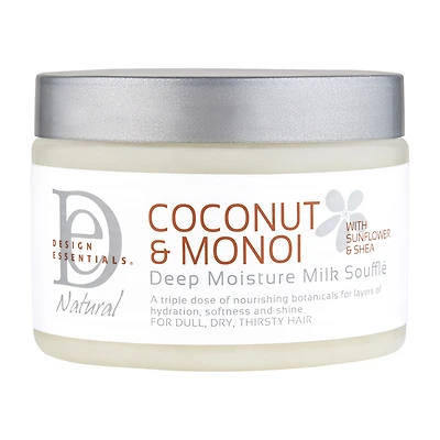 Design Essentials Coconut & Monoi Deep Moisture Milk Soufflé Hair Cream 12 oz.