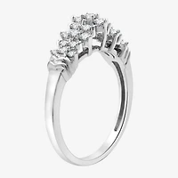 G-H / Si2-I1) Womens 1/ CT. T.W. Lab Grown White Diamond 10K Gold Cluster Band