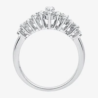 (G-H / Si2-I1) Womens 1 CT. T.W. Lab Grown White Diamond 10K Gold Cluster Band