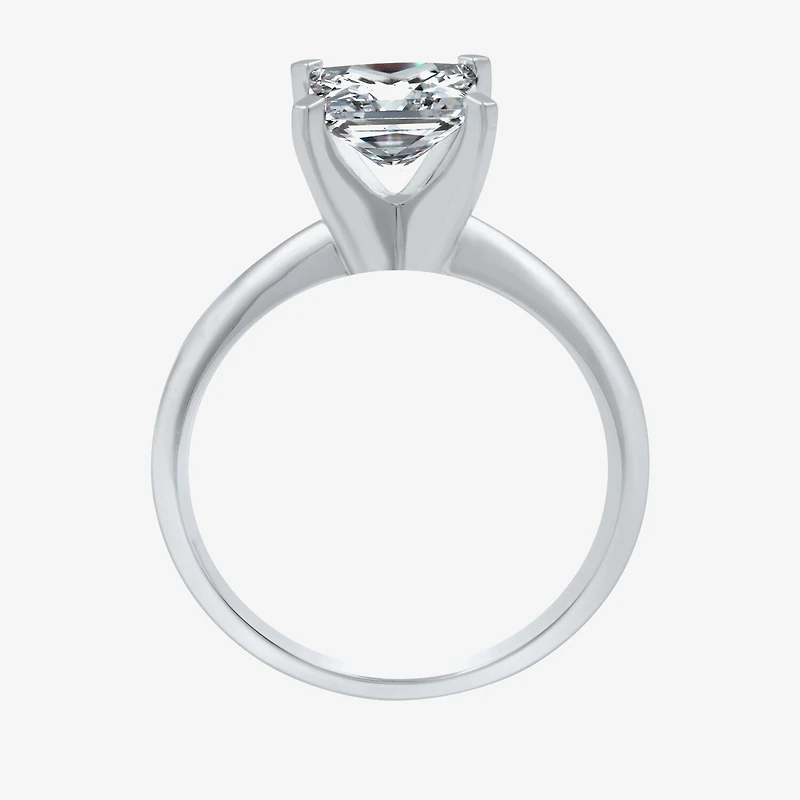 (G / SI2) Womens 2 CT. Lab-Grown White Diamond 14K Gold Princess-cut Solitaire Engagement Ring