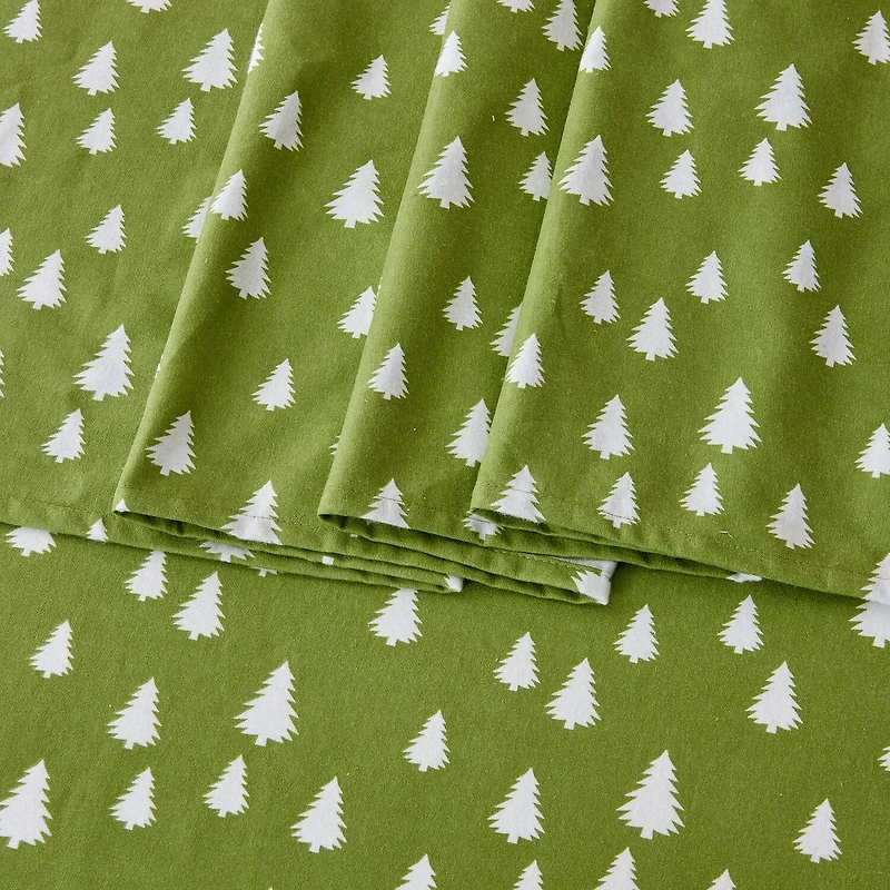 Linery Print Turkish Flannel Sheet Set