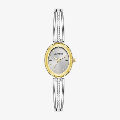 Armitron Womens Crystal Accent Silver Tone Bracelet Watch 75/5903svtt