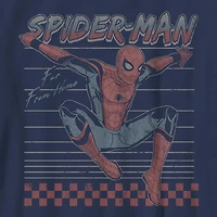 Disney Collection Little & Big Kid Boys Crew Neck Short Sleeve Regular Fit Marvel Spiderman Graphic T-Shirt