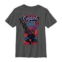 Disney Collection Little & Big Kid Boys Crew Neck Short Sleeve Regular Fit Marvel Spiderman Graphic T-Shirt