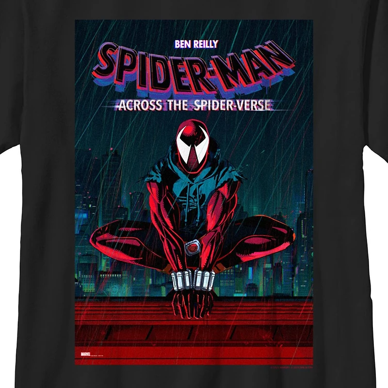Disney Collection Little & Big Kid Boys Crew Neck Short Sleeve Regular Fit Marvel Spiderman Graphic T-Shirt