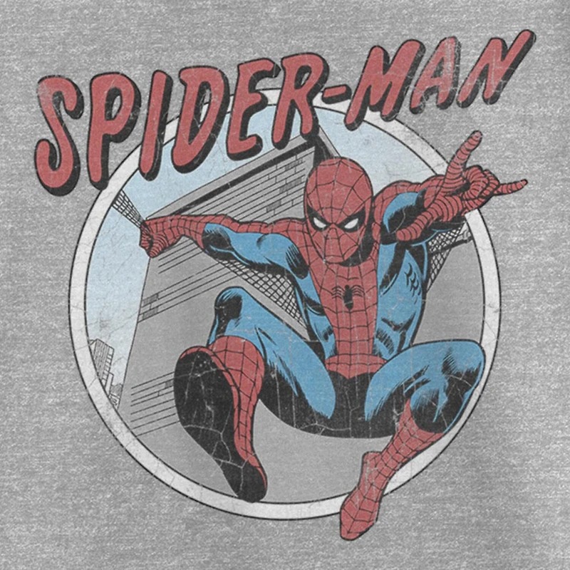 Disney Collection Little & Big Kid Girls Crew Neck Short Sleeve Regular Fit Marvel Spiderman Graphic T-Shirt