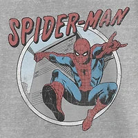 Disney Collection Little & Big Kid Girls Crew Neck Short Sleeve Regular Fit Marvel Spiderman Graphic T-Shirt