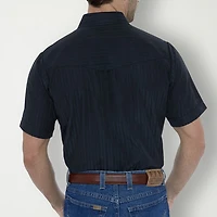 Ely Cattleman Snap Front Mens Short Sleeve Classic Fit Button-Down Shirt