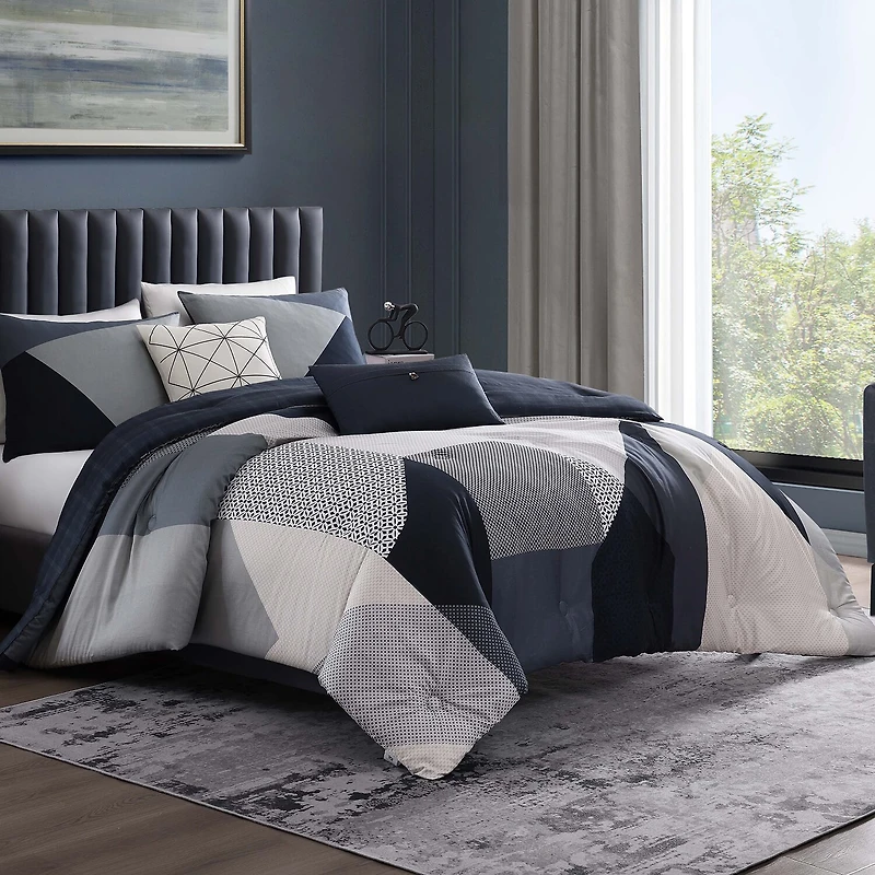 Bebejan Geo Fusion 5-pc. Midweight REVERSIBLE Comforter Set