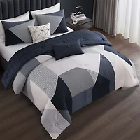 Bebejan Geo Fusion 5-pc. Midweight REVERSIBLE Comforter Set