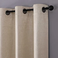 Regal Home Vista Embossed Grommet Top Energy Saving Blackout Set of 2 Curtain Panel