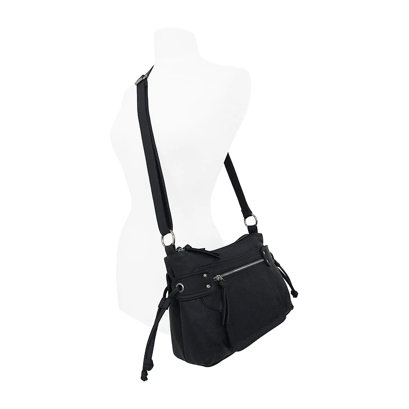 Bueno of California Grainy Wash Crossbody Bag