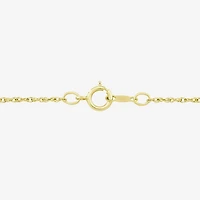 Womens Genuine Blue Topaz 14K Gold Over Silver Triangle 18 Inch Pendant Necklace