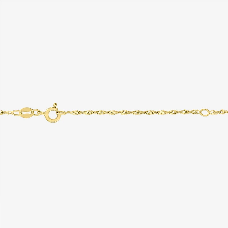 Womens Lab Created Gemstone 14K Gold Over Silver Pear 18 Inch Pendant Necklace