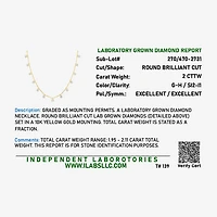Diamond Addiction (G-H,Si2-I1) Womens 2 CT. T.W. Lab Grown White 10K Gold 18 Inch Pendant Necklace
